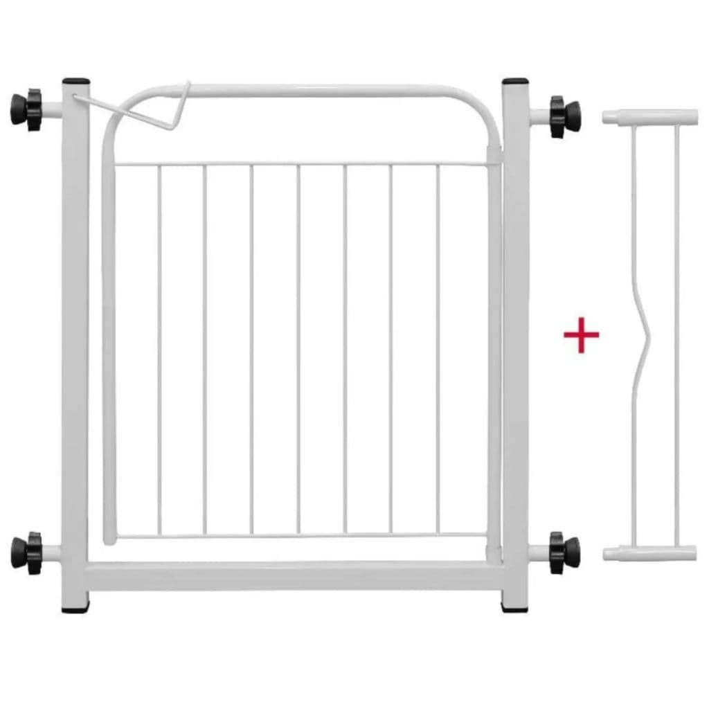 Grade Portão Proteção Pet Cachorro 69 A 84 Cm Criança Portãozinho 1 Extensor de Brinde