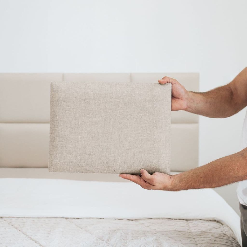 Cabeceira King Premium em Linho - Módulo 30x40 Sofisticado e Elegante - Cama Solteiro, Casal, Queen e King