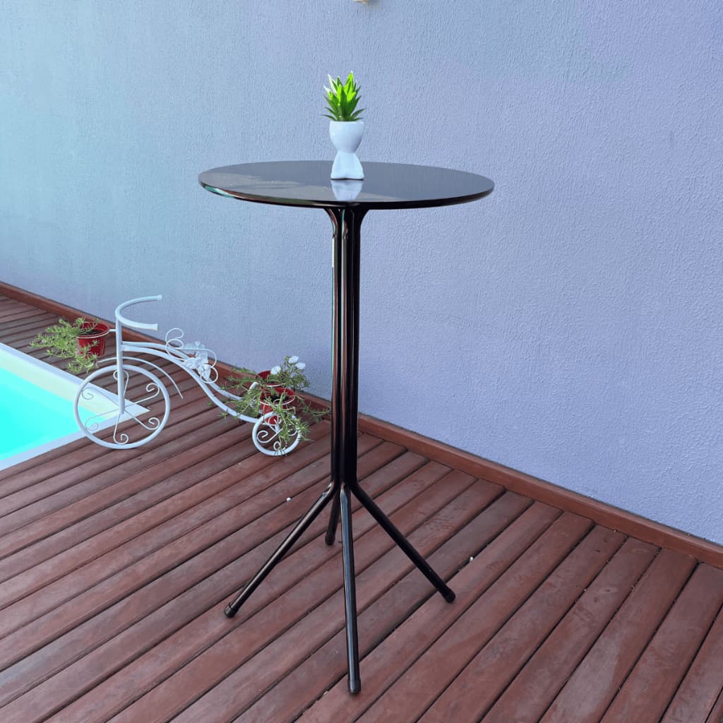 Mesa Bistrô Alta/Baixa Elegante Ideal Para Decoração Casa Bar Promoção