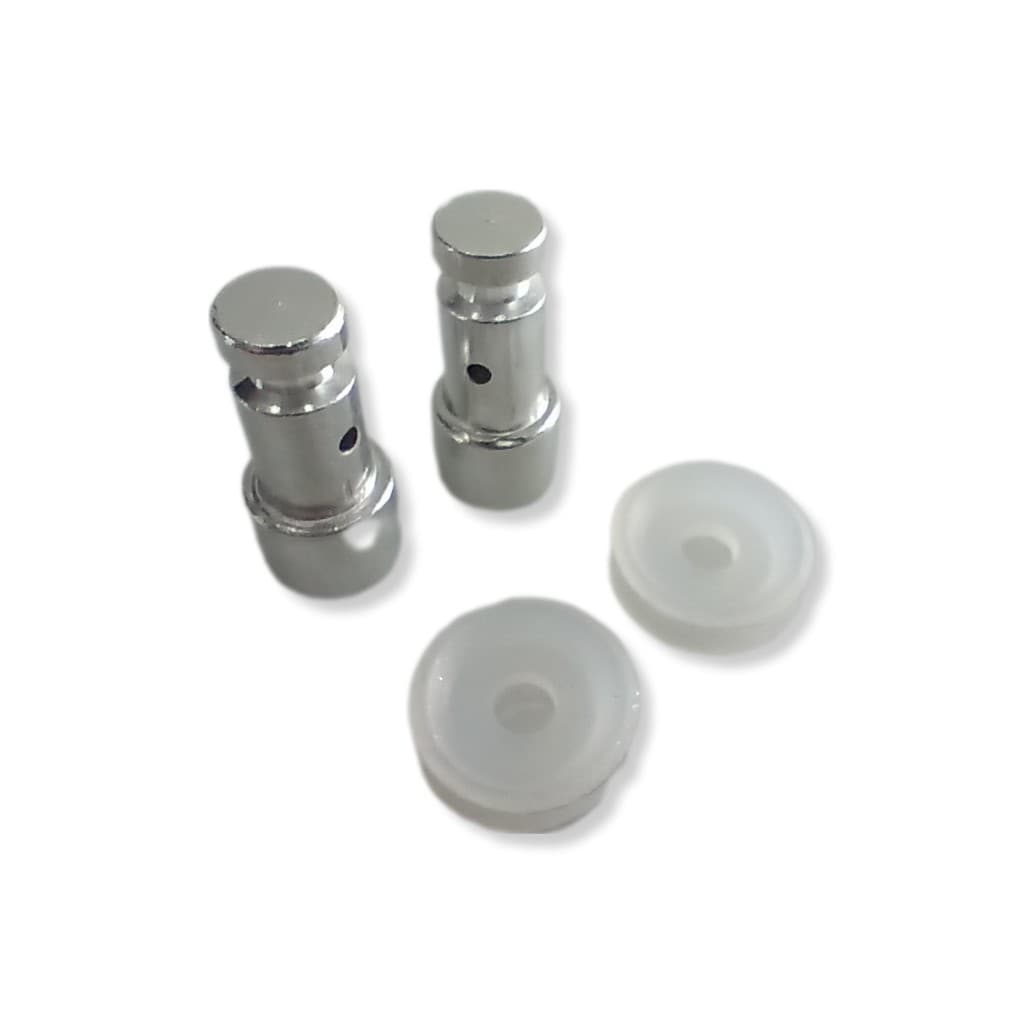 kit com 2 Válvulas de segurança e 2 vedações da Panela de pressão elétrica Modelo Universal para 3L 4L 5L.Várias Marcas.