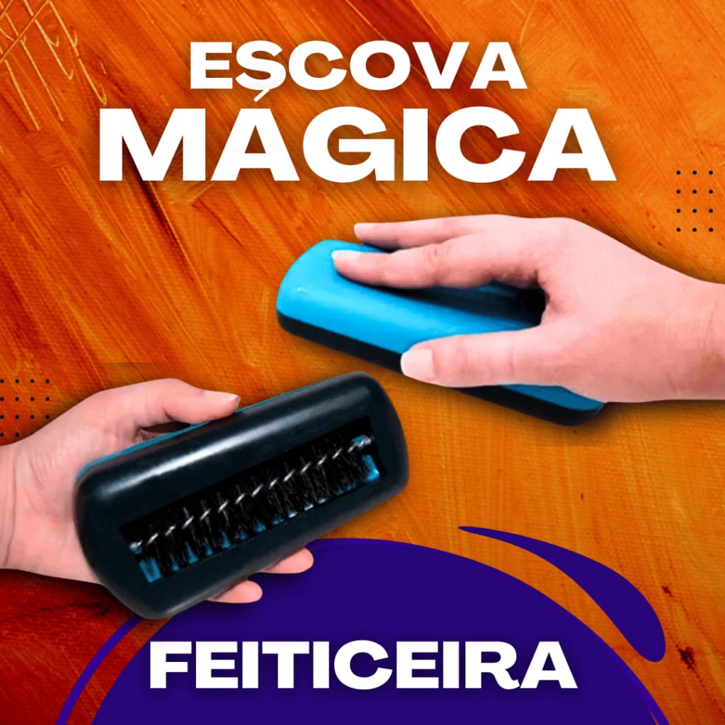 Escova Mágica Feiticeira Original Limpa Migalhas Ideal para Mesas Estofados Tapetes Sofá Premium