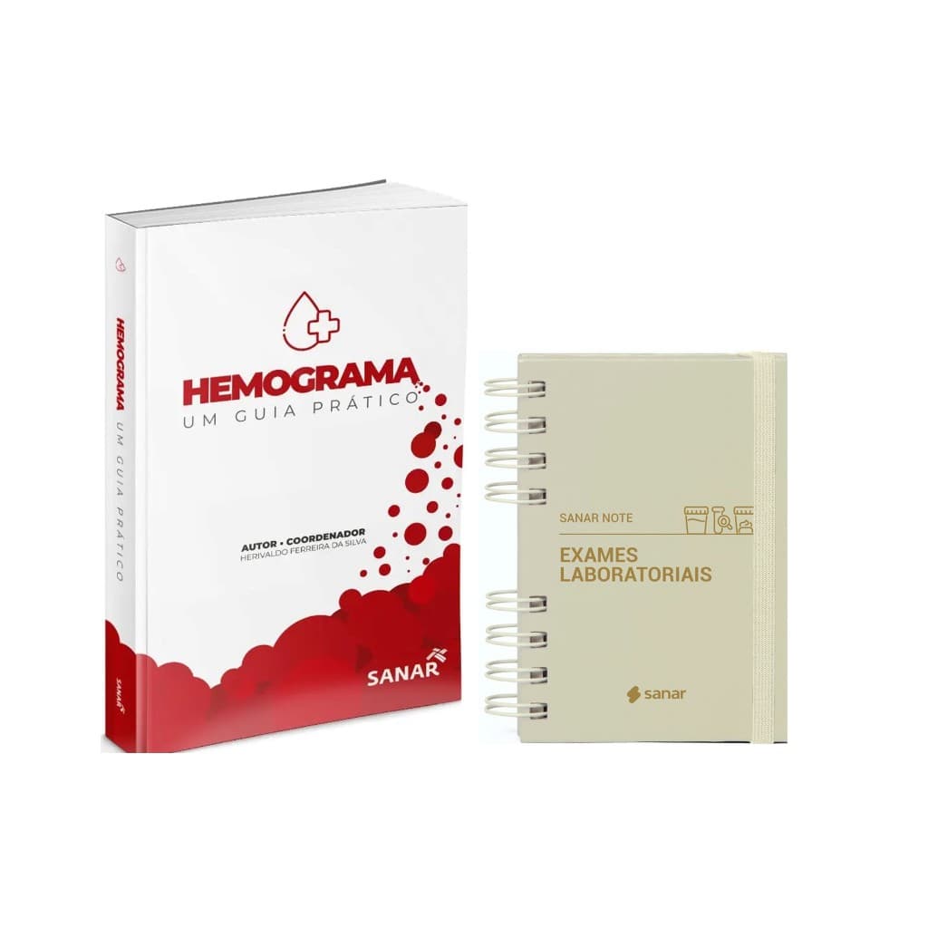Kit Livros Sanar Exames Laboratoriais + Hemograma