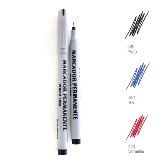 MARCADOR PERMANENTE ACRILEX – PONTA FINA