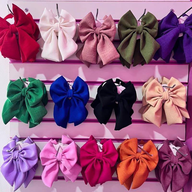 Atacado3-6-12 Peças Laços de cabelo Bico de Pato adulto infantil blogueira