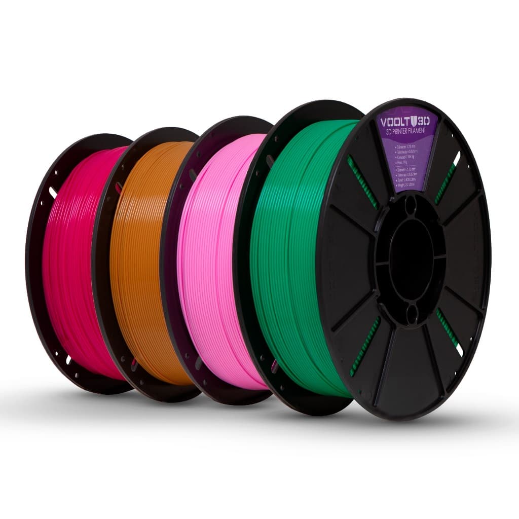 Filamento PLA Sólido Premium Para Impressora 3D 1kg 1,75mm - Diversas Cores - Voolt3D