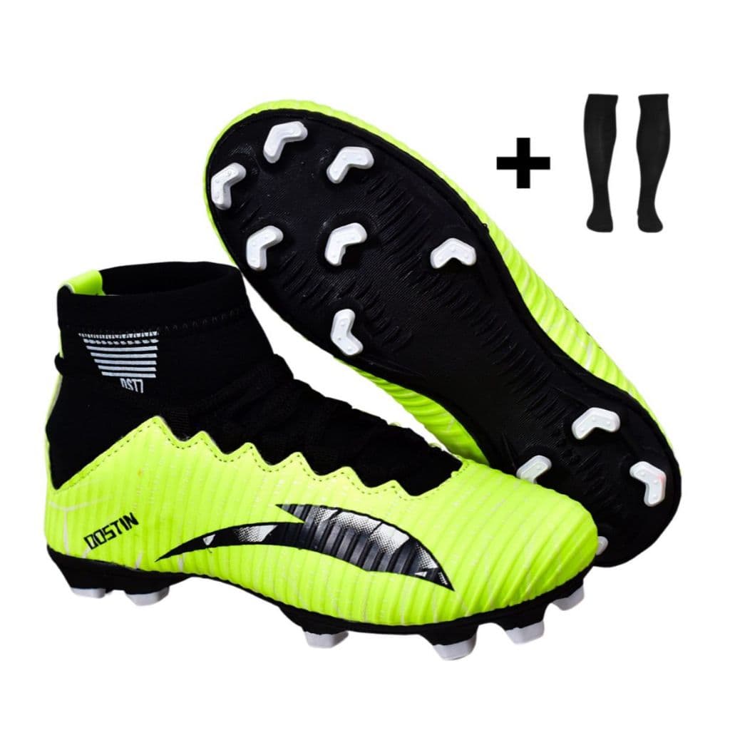 Kit Chuteira Campo Original + Meião - Solado Costurado - Tamanhos 26 ao 43