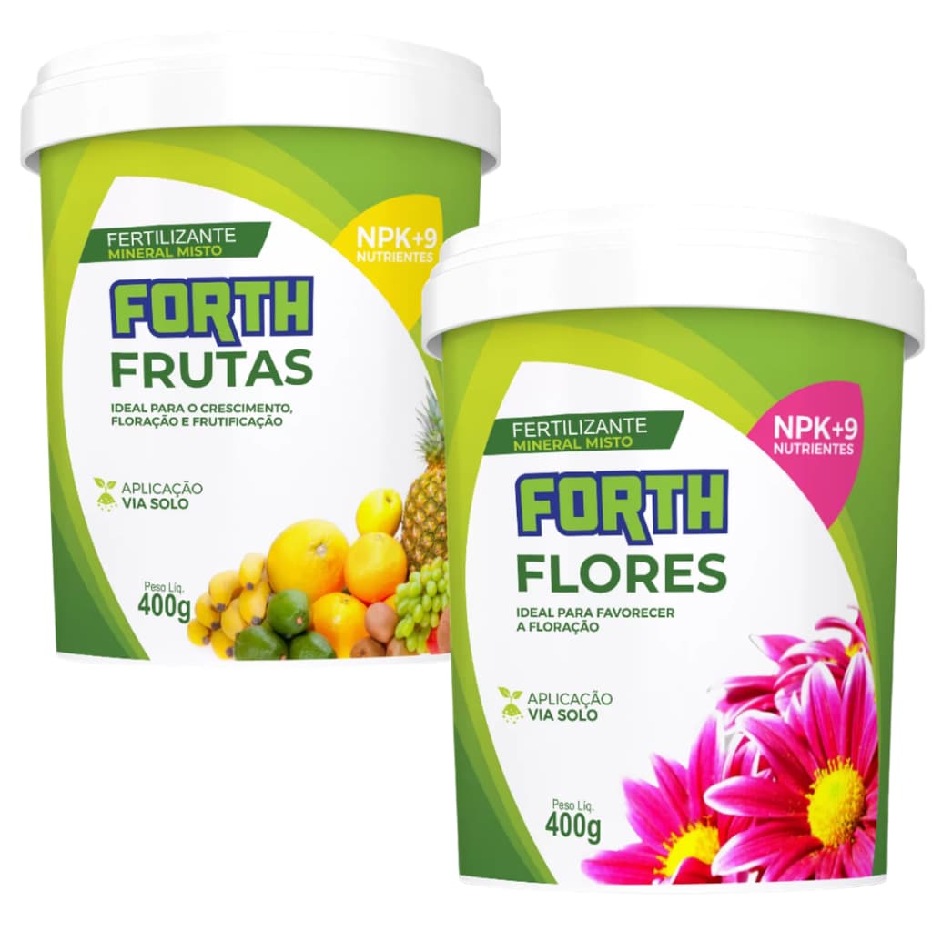 Combo de  Forth Frutas + Forth Flores 400g