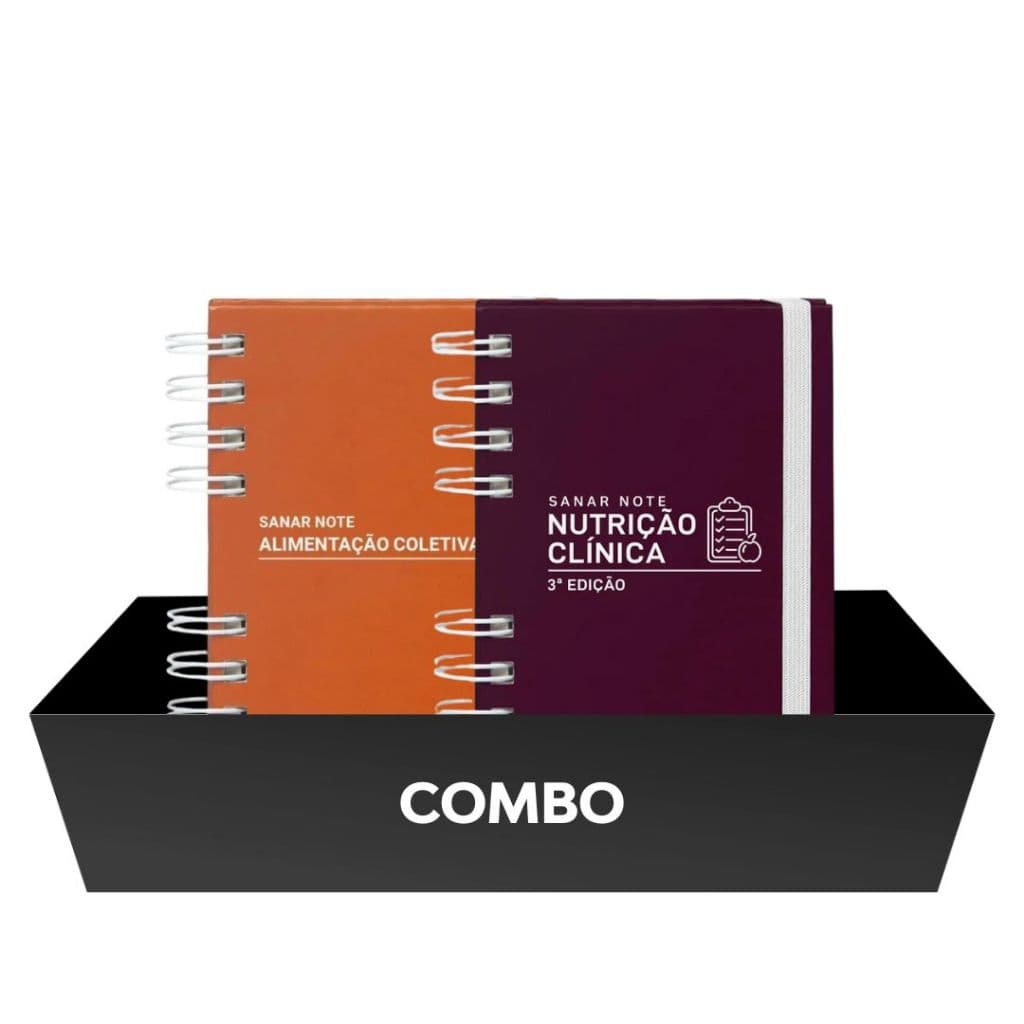Kit Livros Sanar Note Nutrição 3 Edição + Alimentação Coletiva