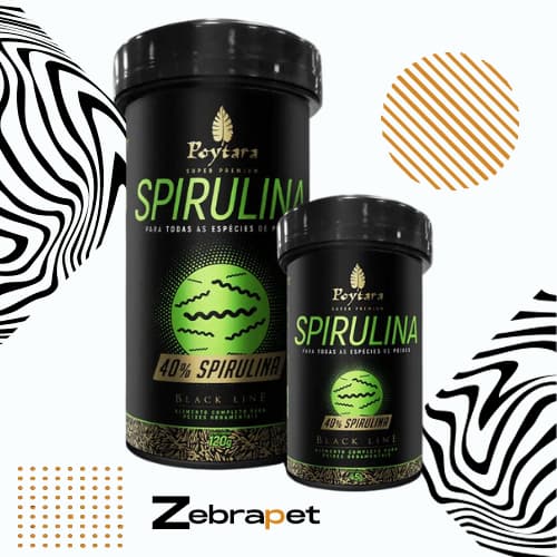 Ração Poytara Spirulina 40% Black Line