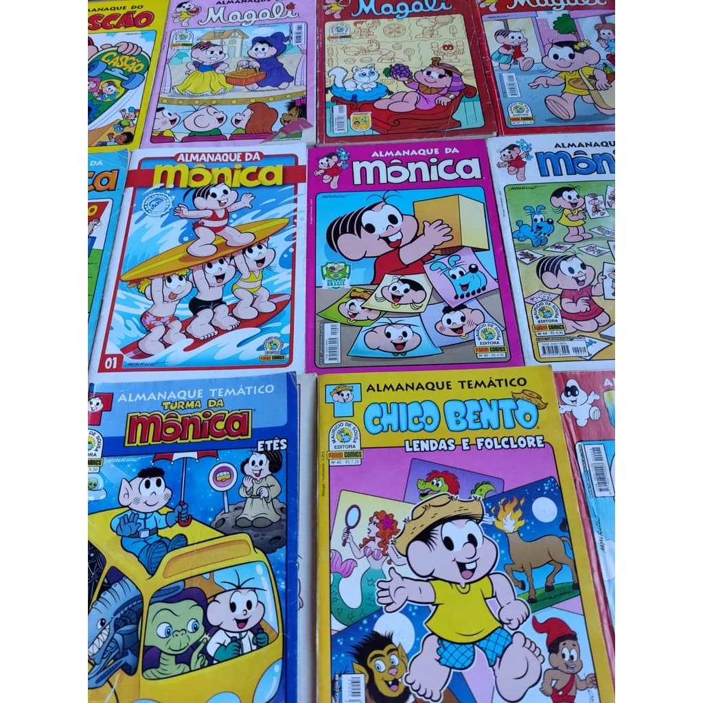 TURMA DA MÔNICA VARIADOS kit 10 ou 05 gibis (CAPAS VARIADAS/SORTIDOS)
