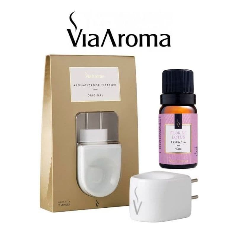 Aromatizador Difusor Eletrico Original Bivolt Via Aroma - Aromaterapia - Escolha o Seu
