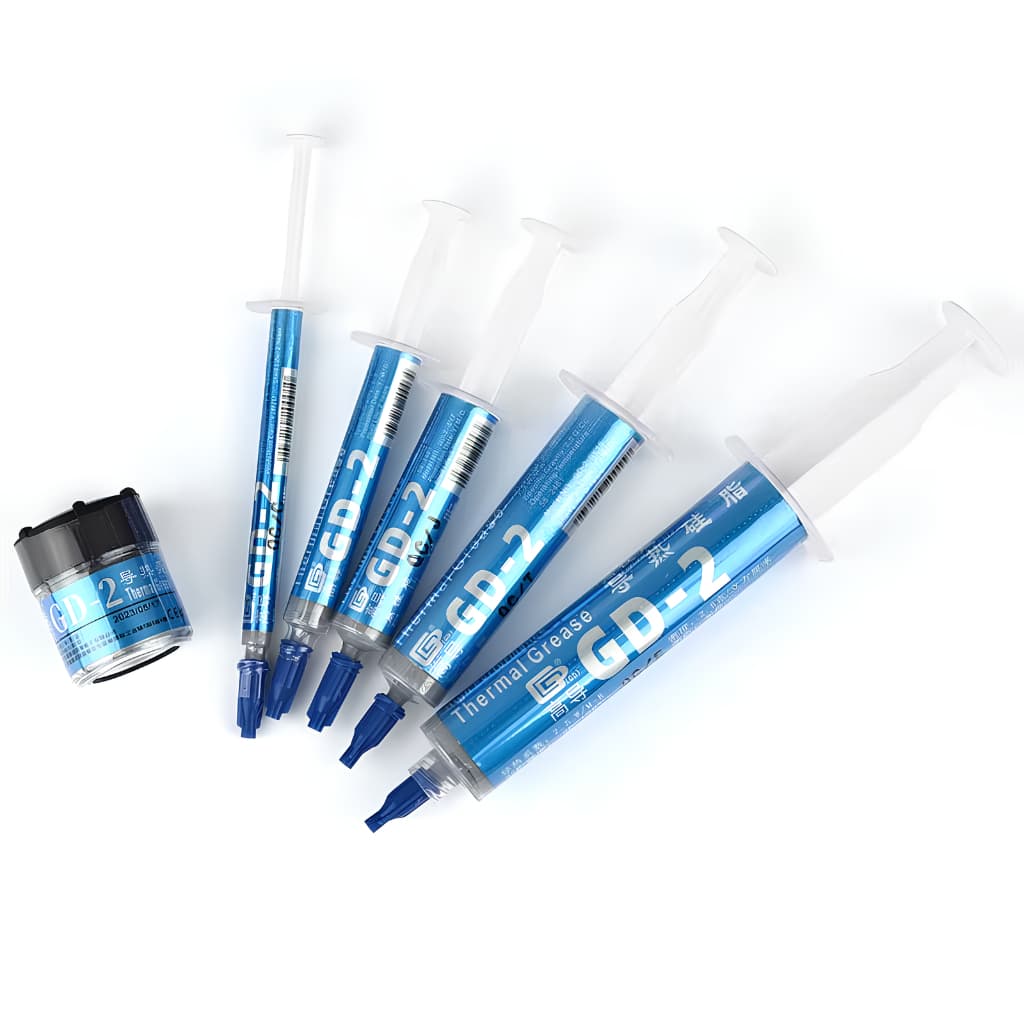 Pasta Térmica Prata Gd-2 Original 7.5w/mk Seringa 1g 3g 7g 15g 30g - Resfriamento de Computador, Playstation, XBOX, GPU