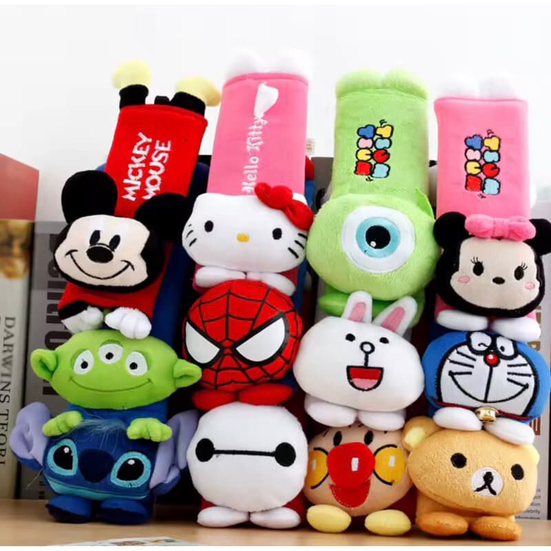 Protetor de Cinto de Segurança Infantil de Personagens (Unitario)