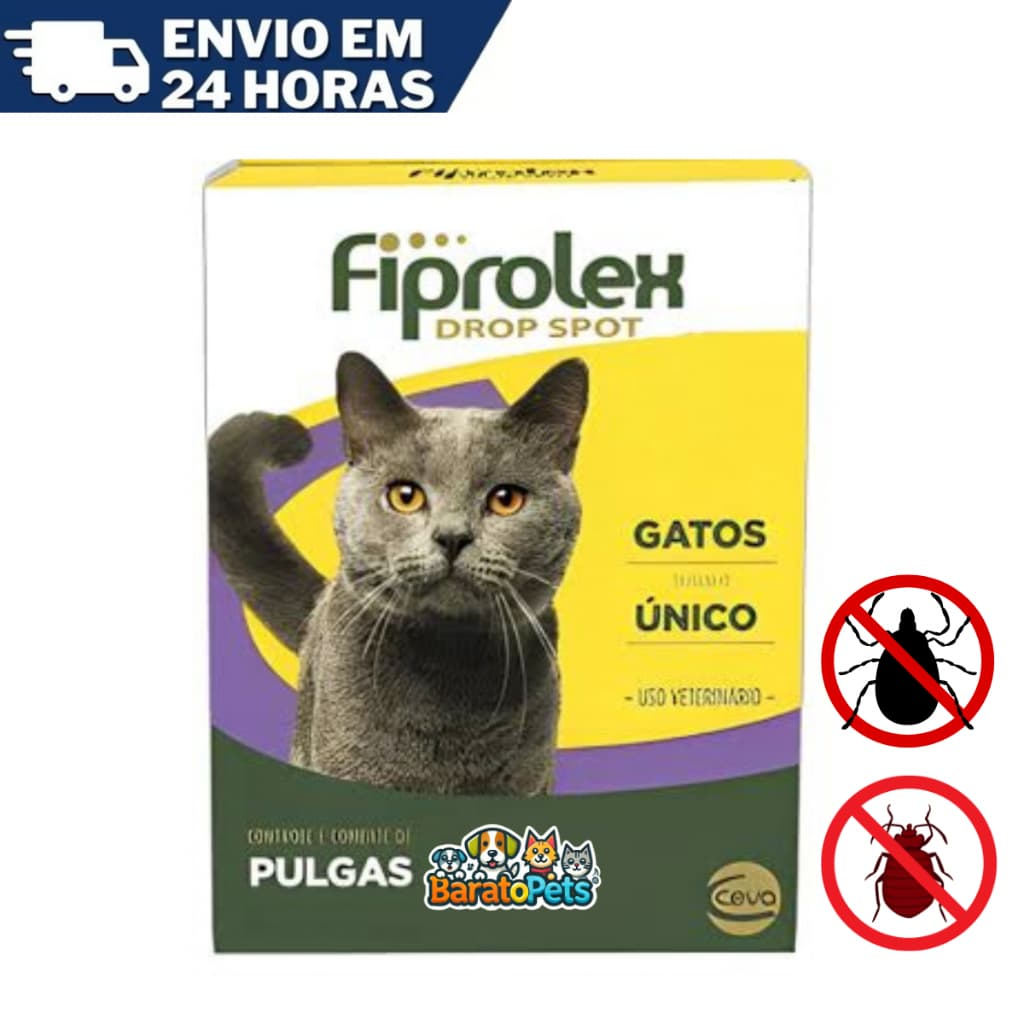 Fiprolex Gato: Leve 3 pague 2 Pipetas Antipulgas e Carrapatos - ENVIO IMEDIATO