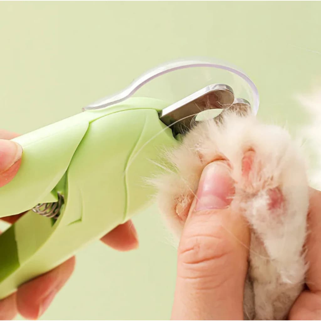 Cortador de Unhas Para Cães e Gatos Pet Kit Alicate e Lixa Com Led e Tesoura Completa