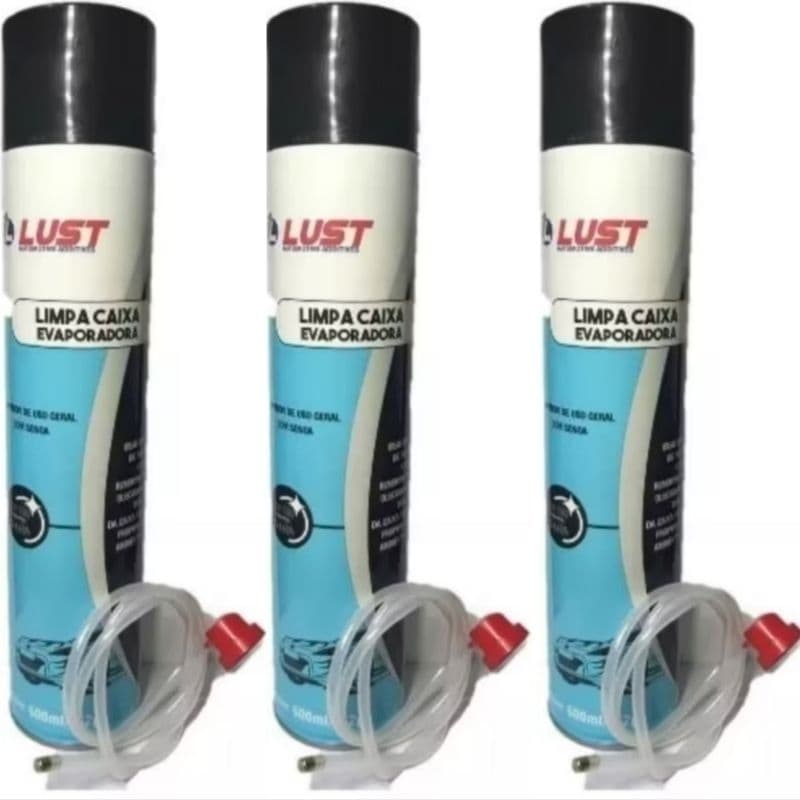 Kit 3 Limpa Caixa Evaporadora Lust com sonda de aplicação