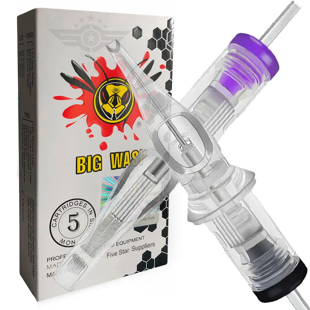 5 Cartuchos Tatuagem Universal Big Wasp 1/3/5/7/9/11/13/15/17/19/21/23/25/27