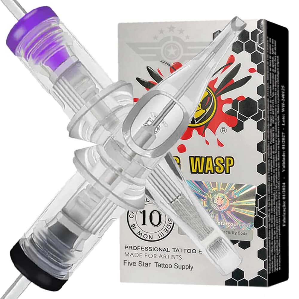 10 Cartuchos Tatuagem Universal Big Wasp 1/3/5/7/9/11/13/15/17/19/21/23/25/27