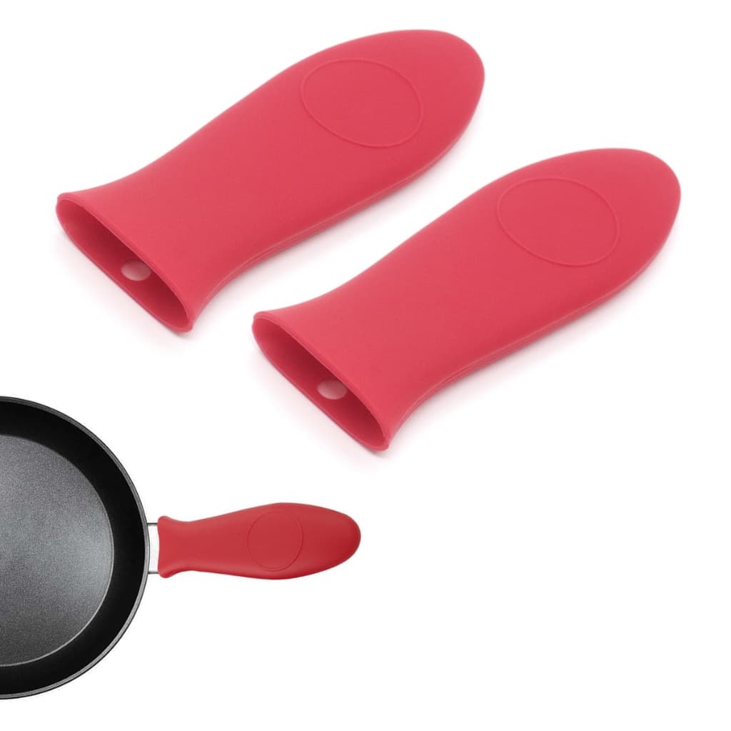 Kit 2 Luva De Silicone P/ Cabo De Panela Quente Proteção Das Mãos Isolante Temperatura