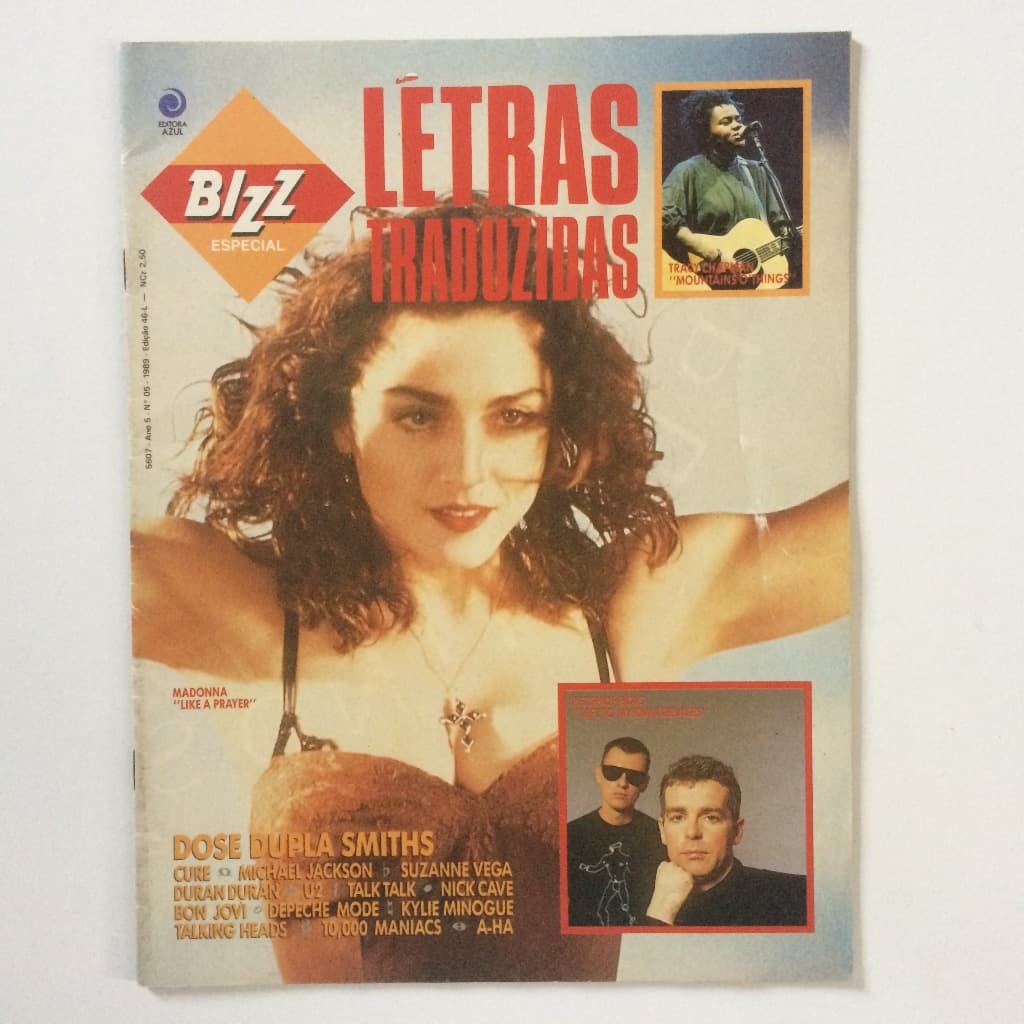 MADONNA REVISTA BIZZ LETRAS TRADUZIDAS RARA