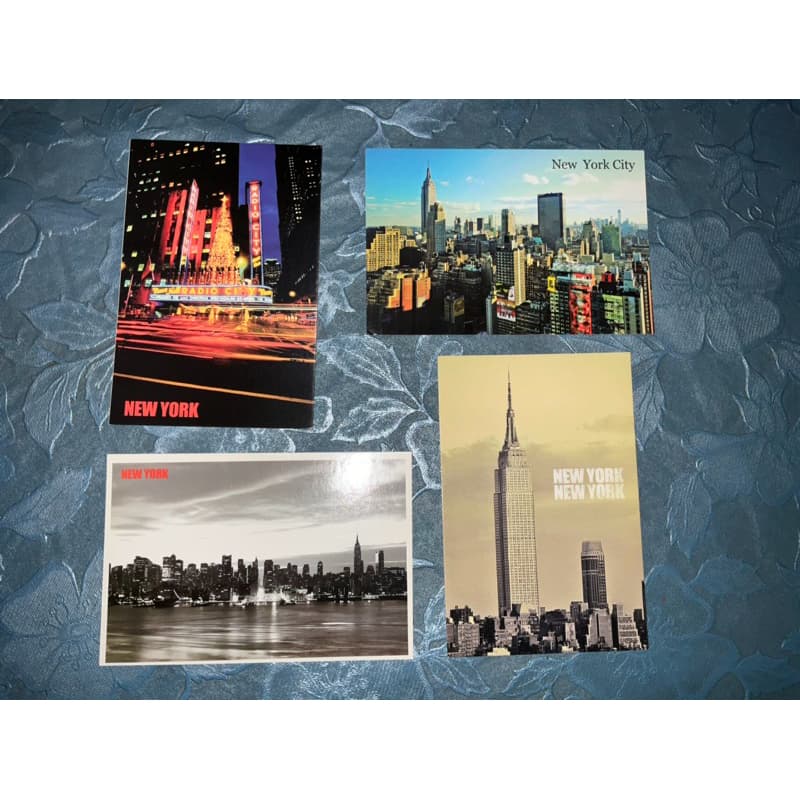 4 cartões postais de nova york usa eua cartão postal