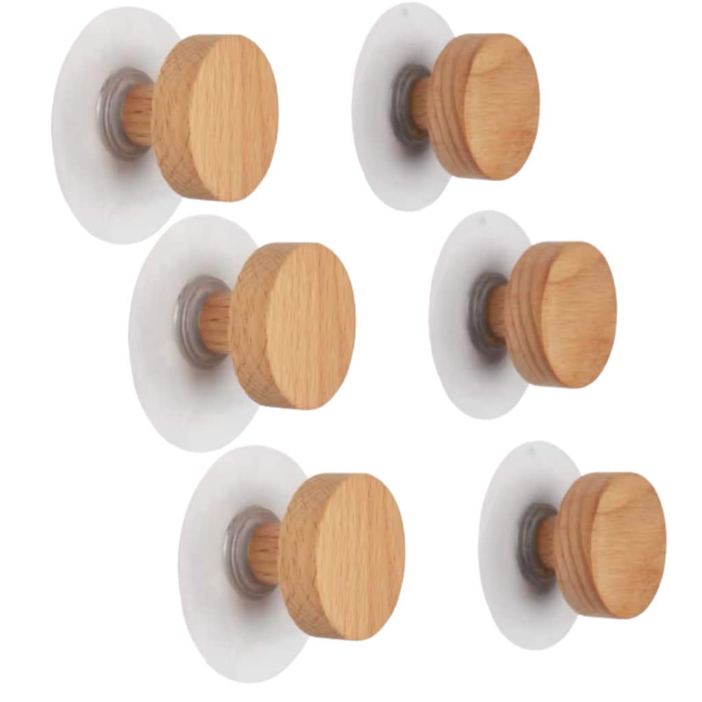 Gancho de Madeira Pino Adesivo SEM FURAR Resistente KIT