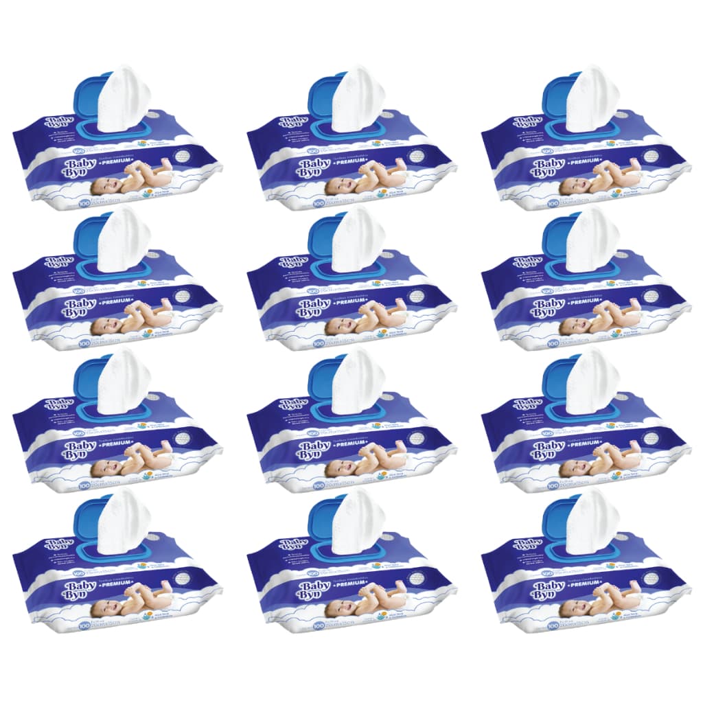 TOALHA UMEDECIDA BABY BYN PREMIUM 1200 (12UNDX100FLS)