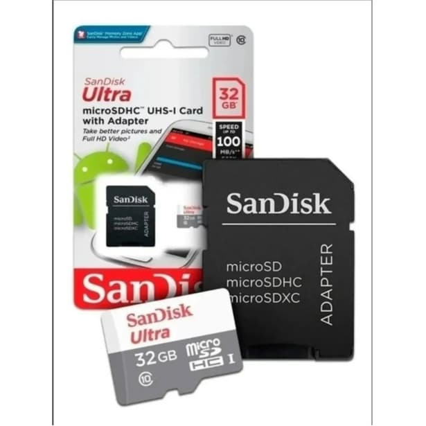 Cartão Memória 32gb e 64gb Micro Sd Ultra 80mbs Sandisk Nfe