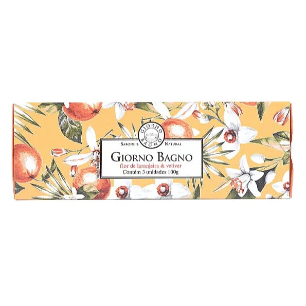 Kit Sabonetes Flor de Laranjeira e Vetiver - 3x100gr