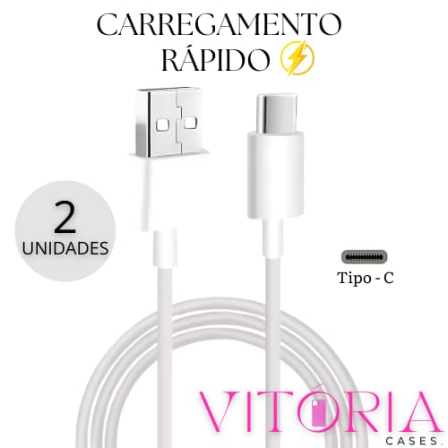 Cabo USB Tipo C Carregamento Rápido Turbo Cabo de Dados 1 Metro
