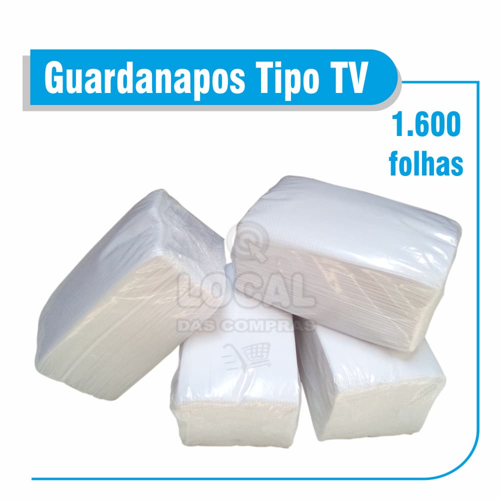Guardanapo Papel tipo Tv para Bar, Padaria, Restaurante