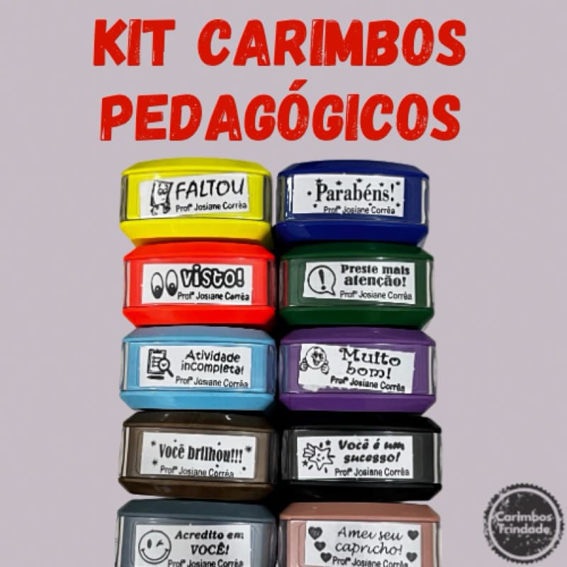 Kit Carimbos para PROFESSORES / CARIMBOS PEDAGOGICOS