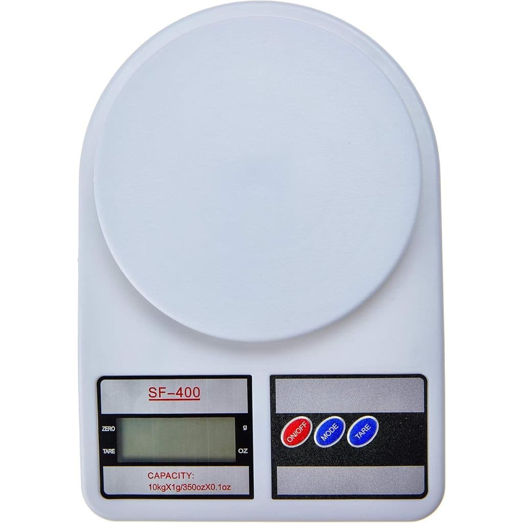 Balança Digital De Cozinha  Precisão, Até 10kg, Escala 1 grama Nutrição E Dieta