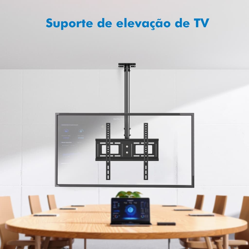 Suporte para Tv, Suporte de Teto, parede ou viga, giratório, articulado e inclinavél, para Tv de 26 a 60 polegadas 45KG