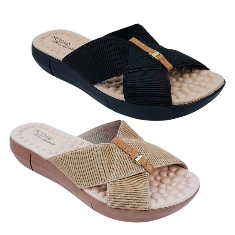 Chinelo Modare Feminino Tamanco Ortopédico Massageador Esporão Fascite Original