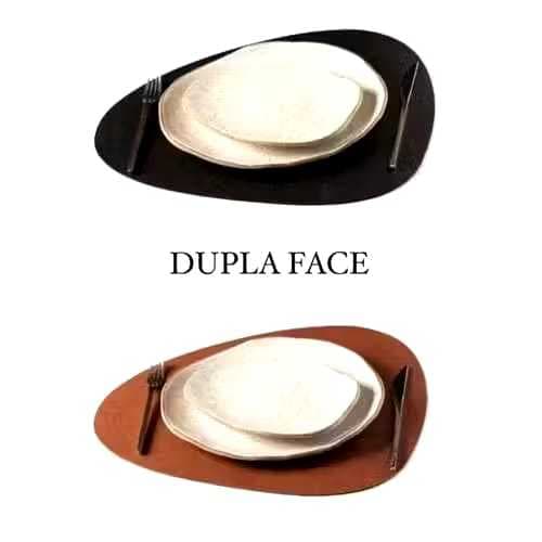 Jogo AMERICANO SOUSPLLAT (MATERIAL PREMIUM DUPLA  FACE) C/PORTA COPO