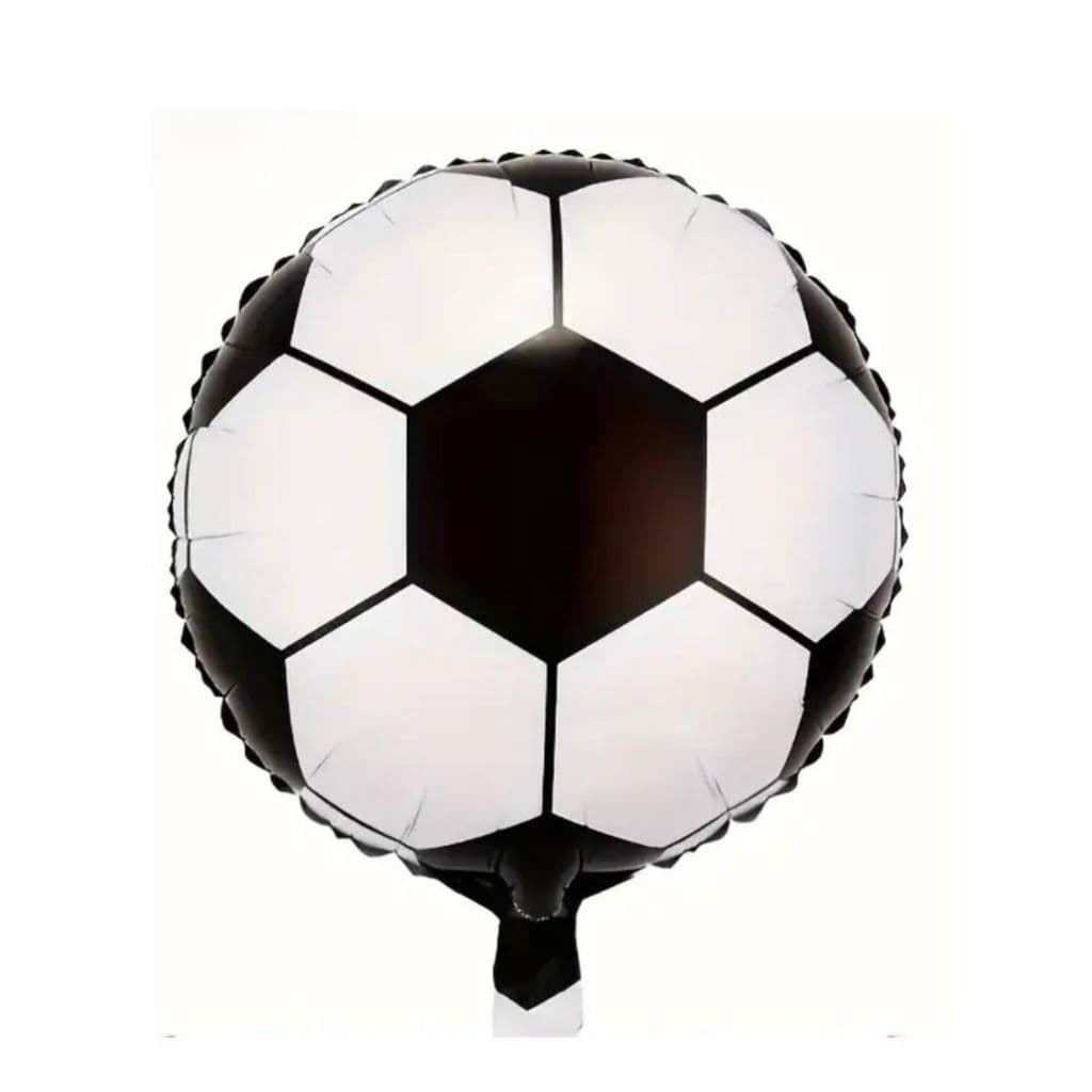 10 Balão Bola Futebol 22 cm Centro de Mesa Decoração Festa Metalizado