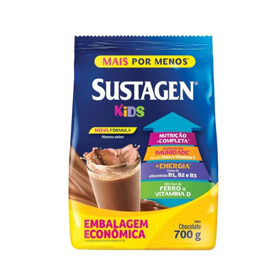 Sustagen Kids Complemento Alimentar Sabor Chocolate - Sachê 700G