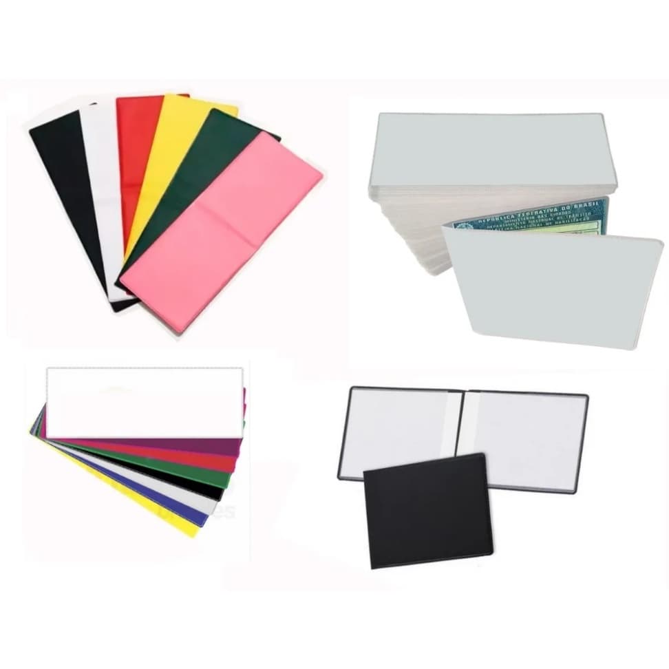 kit 2 Carteira Despachante Porta Documento Carro Pvc