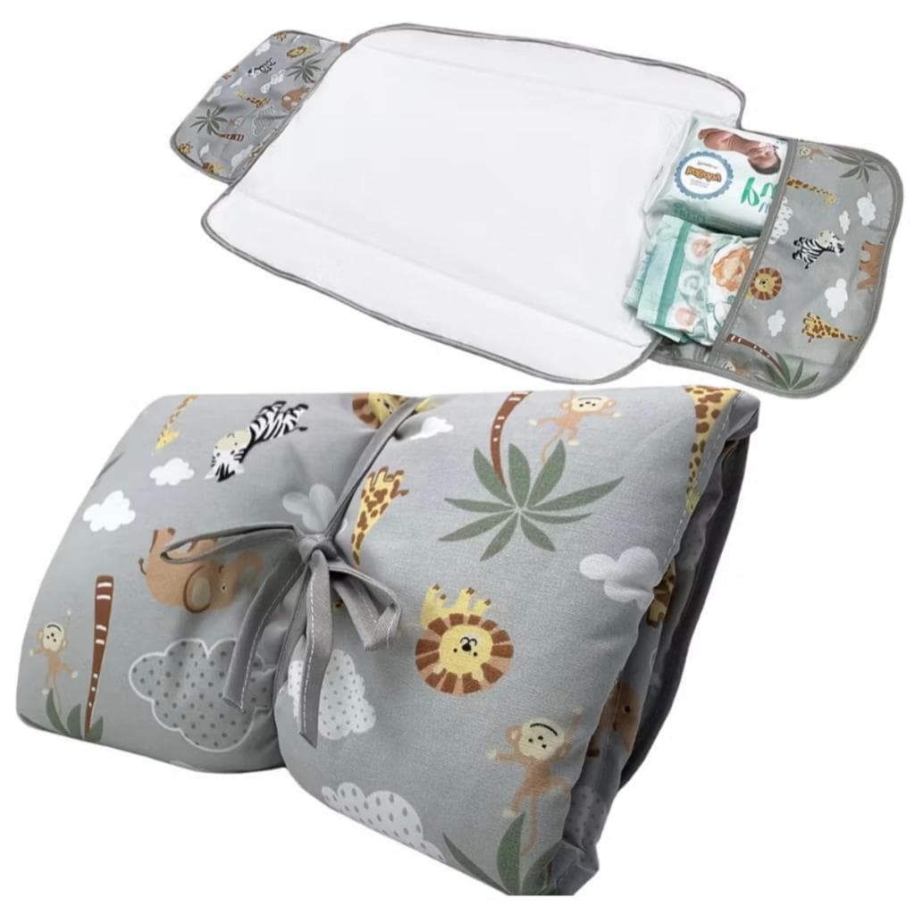 Trocador Portátil para Fraldas Impermeável com Bolso Prático e Compacto