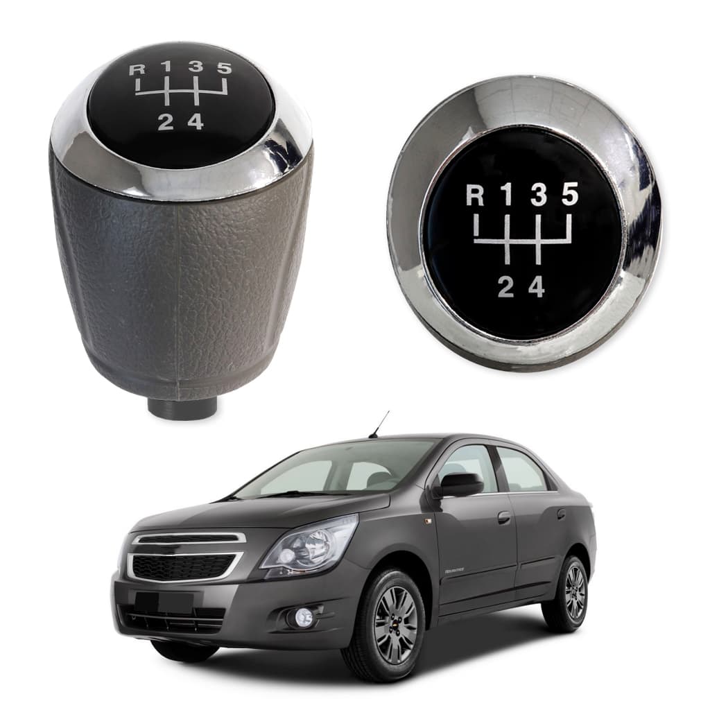 Manopla de Câmbio 5 Marchas Chevrolet Cobalt 2013 a 2019 Tipo B Encaixe Parafuso Enroscado