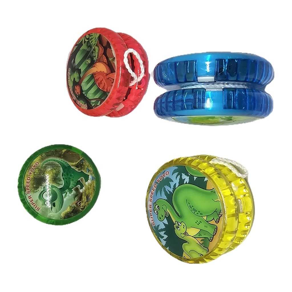 Kit 2 Io-io (ioio- Yo-yo) Infantil Desenho Dinossauro