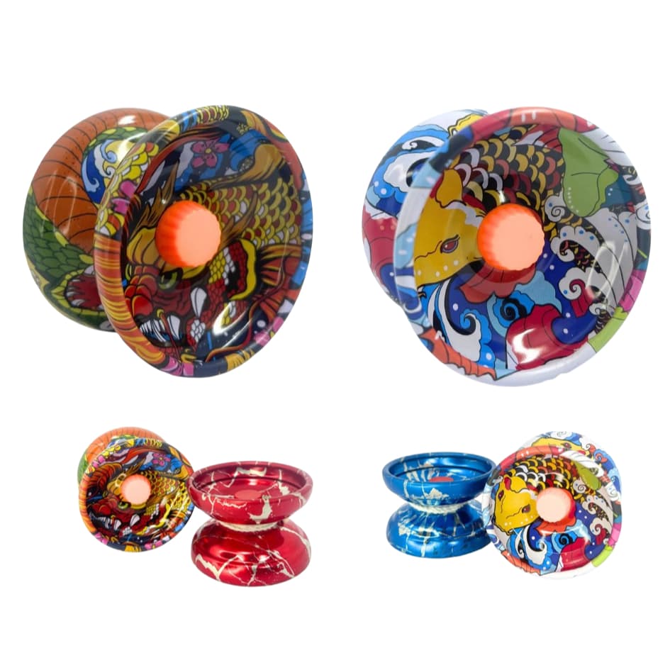 Kit 2 Ioiô D Metal Profissional Super Rolamento Para Manobra