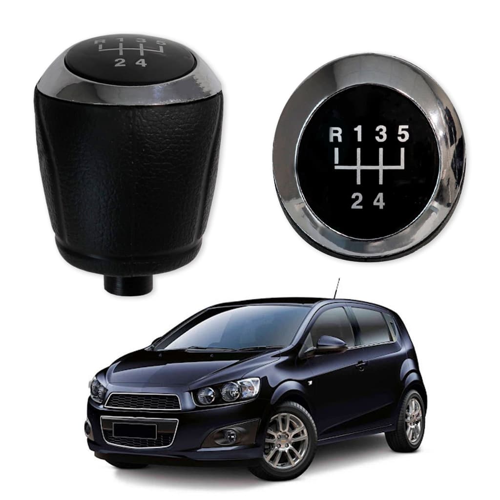 Manopla de Câmbio 5 Marchas Chevrolet Sonic 2013 a 2019 Tipo B Encaixe Parafuso Enroscado