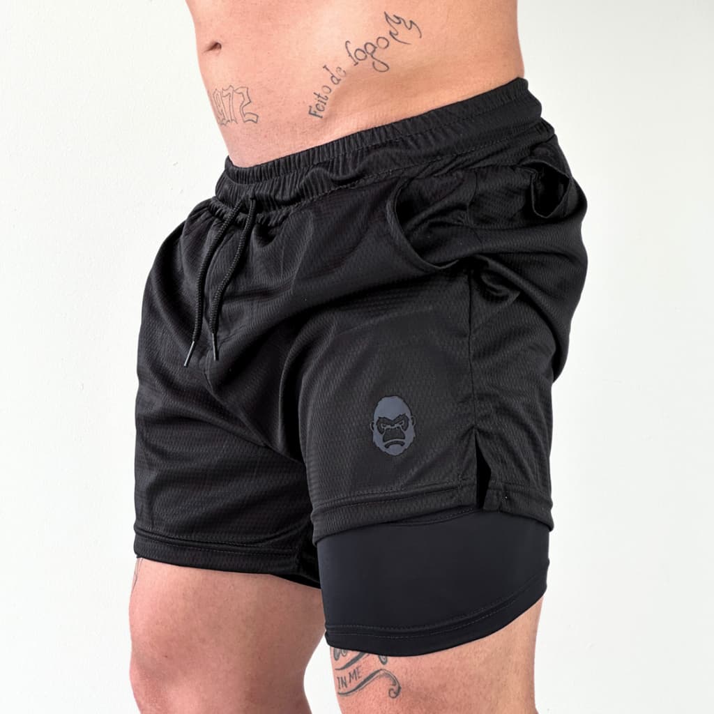 Shorts 2 em 1 Masculino Kong Original
