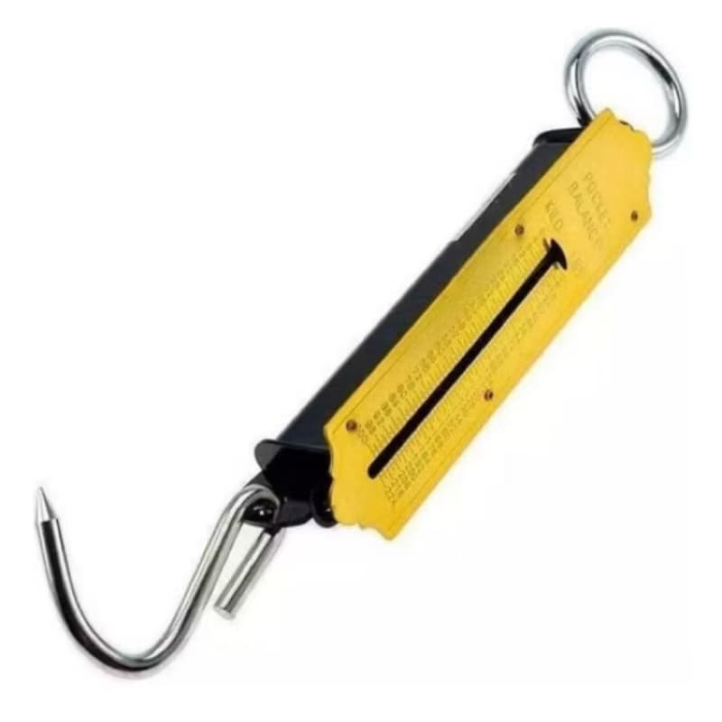 Balança de aço com gancho peso máximo 25kg para feira