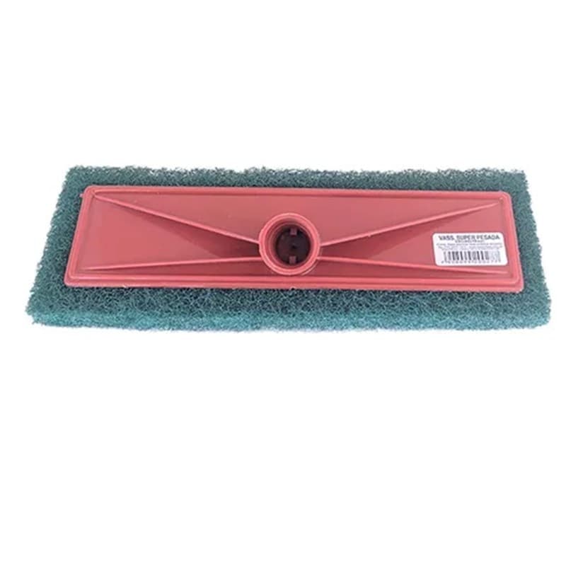 Kit 2 Rodo Limpeza Pesada Esponja Abrasiva P/ Piso Azulejo Sem Cabo Reforçado