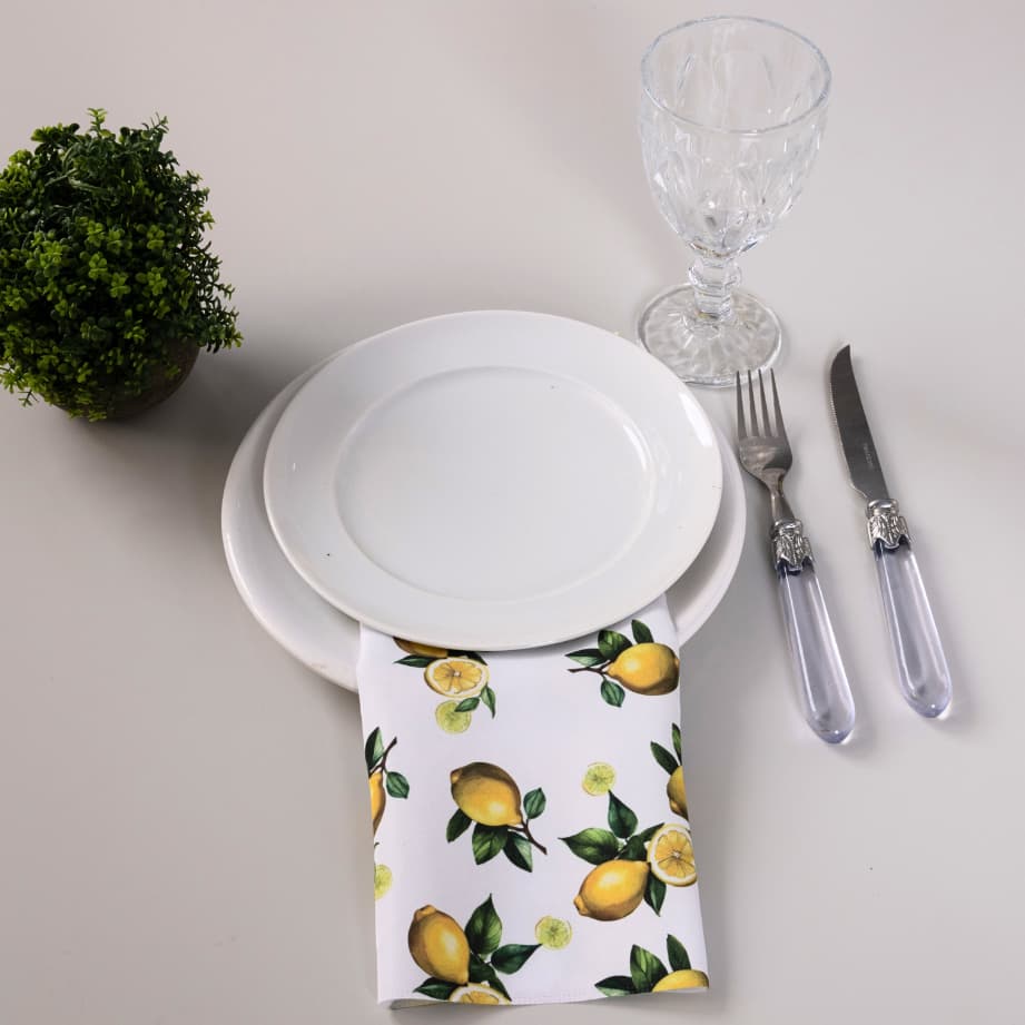 Kit Guardanapo de Tecido 2|4|6 unidades 35cm x 35cm Tecido Oxford Estampado