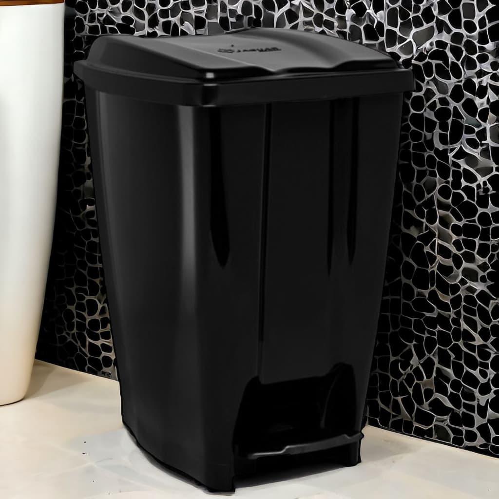 Lixeira com Pedal 40 litros Plastico Reforçado Multiuso Cozinha Banheiro ECO Nature Jaguar Utilidade