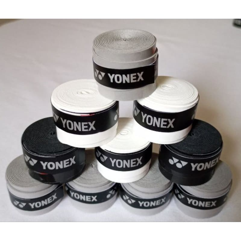 Kit de Overgrip 5 ou 10 unidades Yonex Liso Pegajoso Cores Variadas ou Cor Única/Beach Tennis, Tênis, Pickleball,Squash.